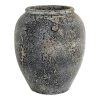 Capelo dekorációs váza terrakotta, szürke, Ø44x49 cm