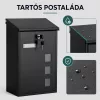 Homepost kültéri postaláda névtáblával zárható antracit