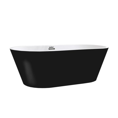 Noa szabadon álló fürdőkád 170x75x56 cm fekete