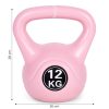 Kettlebell 12 kg rózsaszín