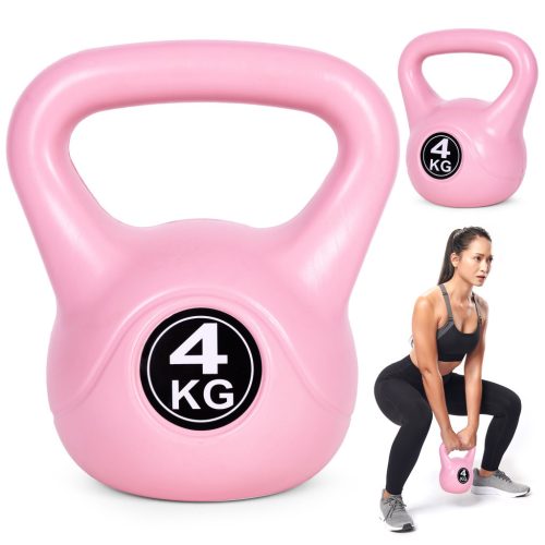 Kettlebell 4 kg rózsaszín