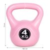 Kettlebell 4 kg rózsaszín