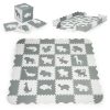 Habszivacs puzzle szőnyeg kerítéssel 36 elem 