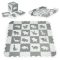 Habszivacs puzzle szőnyeg kerítéssel 36 elem 