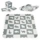 Habszivacs puzzle szőnyeg kerítéssel 36 elem 