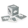 Habszivacs puzzle szőnyeg kerítéssel 36 elem 