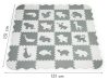 Habszivacs puzzle szőnyeg kerítéssel 36 elem 