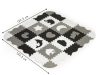 Habszivacs puzzle szőnyeg kerítéssel 25 darabos