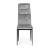 4 db-os étkezőszék velúr szürke