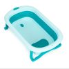 Gyerek fürdőkád összecsukható leeresztővel zöld