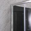 Karolino 90x90 cm Black mélytálcás zuhanykabin