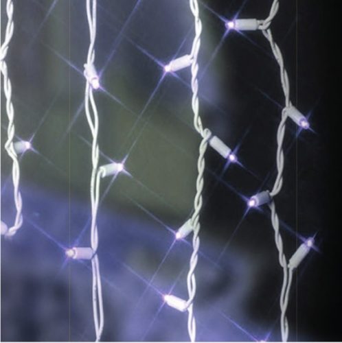 Kül- és beltéri LED fényív fényfüggöny, hideg fehér színben