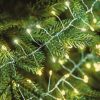 Dekortrend Tündérfény girland, ezüst kábel, 700 led, meleg fehér