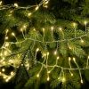 Dekortrend Tündérfény girland, ezüst kábel, 700 led, meleg fehér