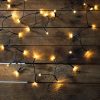 LED meleg fehér fényfüzér karácsonyfára 40