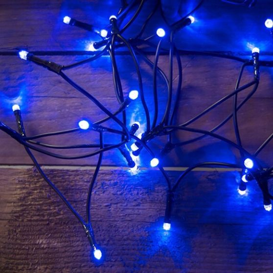 LED kék fényfüzér karácsonyfára