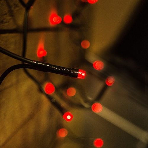 LED piros fényfüzér karácsonyfára 120