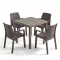 Revio 4+1 kerti bútor garnitúra szett cappuccino