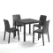 Terra 4+1 kerti bútor garnitúra szett grafit
