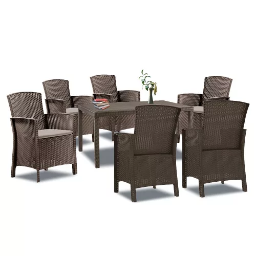 Hellma 61 kerti bútor garnitúra szett barna