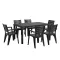 Iza 6+1 kerti bútor garnitúra szett grafit