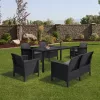 Venus IV 6 személyes kerti bútor garnitúra grafit
