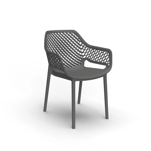 Letino műanyag kerti szék grafit