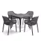 Avalon 4+1 kerti bútor garnitúra szett grafit