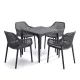 Avalon 4+1 kerti bútor garnitúra szett grafit