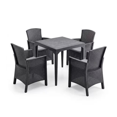 Malima 4+1 kerti bútor garnitúra szett grafit