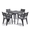 Deya 4+1 kerti bútor garnitúra szett grafit