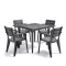 Deya 4+1 kerti bútor garnitúra szett grafit