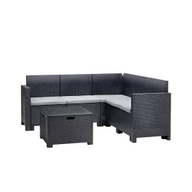 Nero 5 személyes kerti sarokgarnitúra grafit