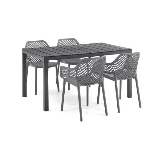 Rino 4+1 kerti bútor garnitúra szett grafit