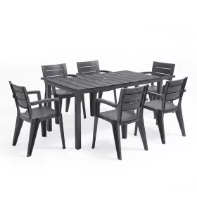 Vivo 6+1 kerti bútor garnitúra szett grafit