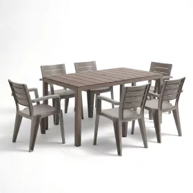 Vivo 6+1 kerti bútor garnitúra szett cappuccino