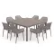 Luno 8+1 kerti bútor garnitúra szett cappuccino