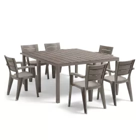 Rava 6+1 kerti bútor garnitúra szett cappuccino