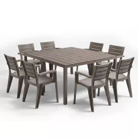 Rava 8+1 kerti bútor garnitúra szett cappuccino