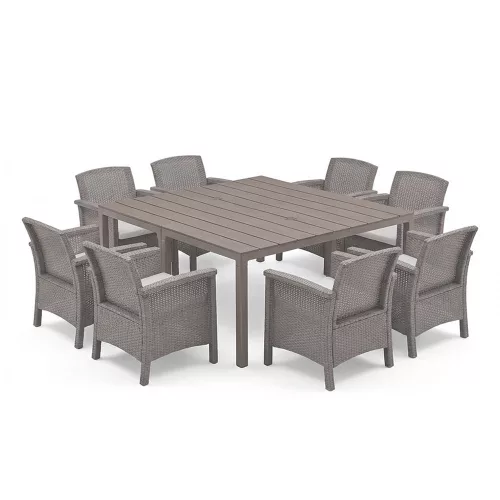 Grant 8+1 kerti bútor garnitúra szett cappuccino