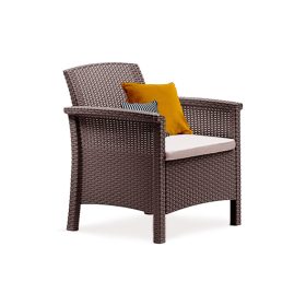 Venus műanyag kerti szék barna