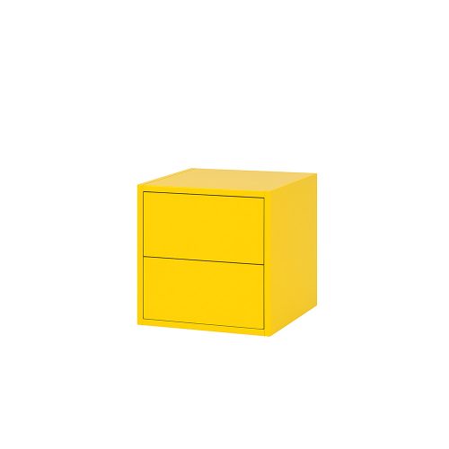 Boxie 2 fiókos fali szekrény 40x40x37 cm sárga