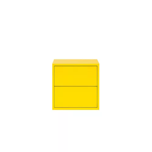 Boxie 2 fiókos fali szekrény 40x40x37 cm sárga