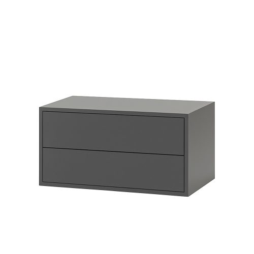 Boxie 2 fiókos fali szekrény 40x80x37 cm antracit