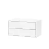 Boxie 2 fiókos fali szekrény 40x80x37 cm fehér