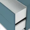 Boxie 2 fiókos fali szekrény 40x80x37 cm petrol kék