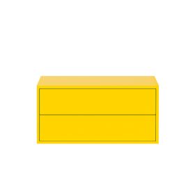 Boxie 2 fiókos fali szekrény 40x80x37 cm sárga