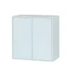 Boxie 2 ajtós fali szekrény 80x80x37 cm kék