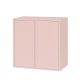 Boxie 2 ajtós fali szekrény 80x80x37 cm pink