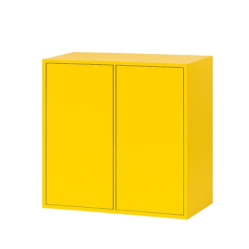 Boxie 2 ajtós fali szekrény 80x80x37 cm sárga